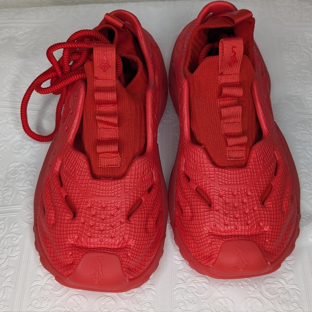 SIA Collective Vulture Foam Red Glow Size 8/9 Worn 1x W/ Booties & Laces No Box